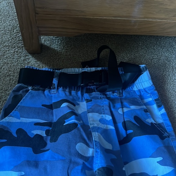 Blue Camo Pants with pockets - Picture 2 of 3